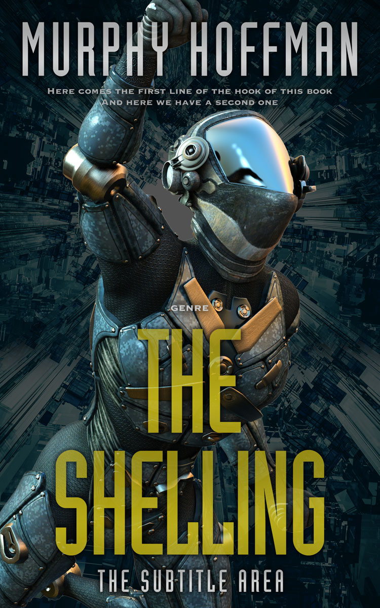 2D view of Premade Science Fiction Book Cover - Bunker