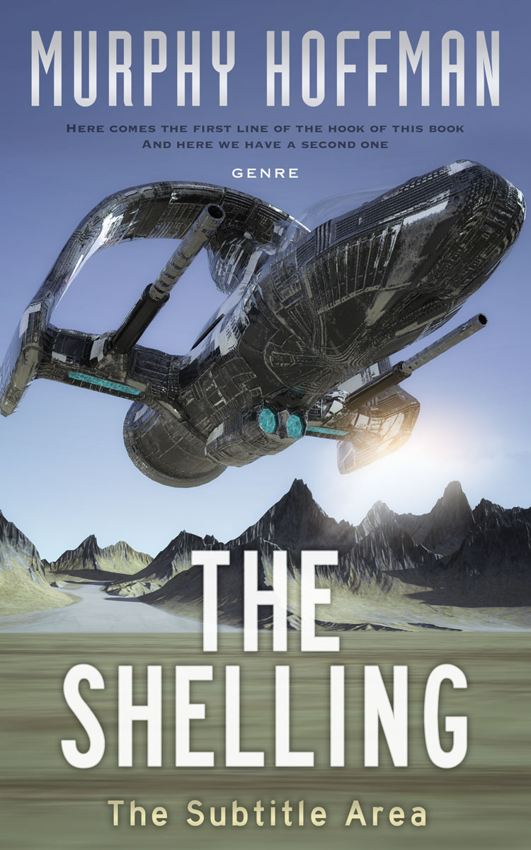 2D view of Premade Science Fiction Book Cover - Nevada