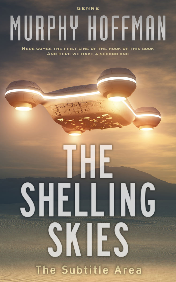 2D view of Premade Science Fiction Book Cover - Coffee