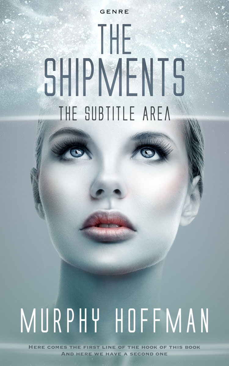 2D view of Premade Science Fiction Book Cover - Hit Gray