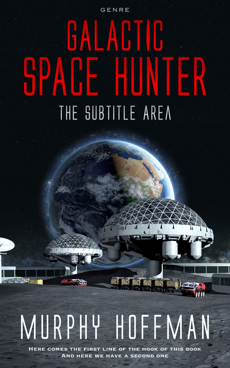2D view of Premade Science Fiction Book Cover - Bunker