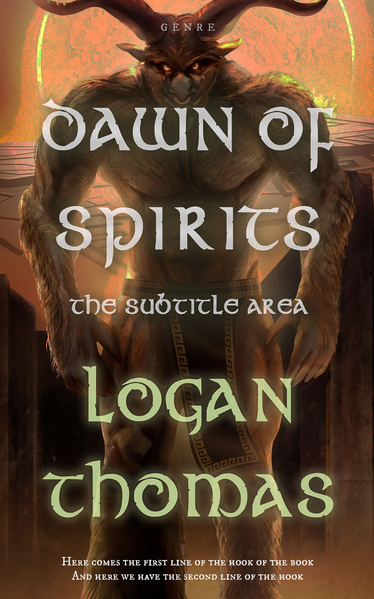 2D view of Premade Fantasy Book Cover - Black Marlin