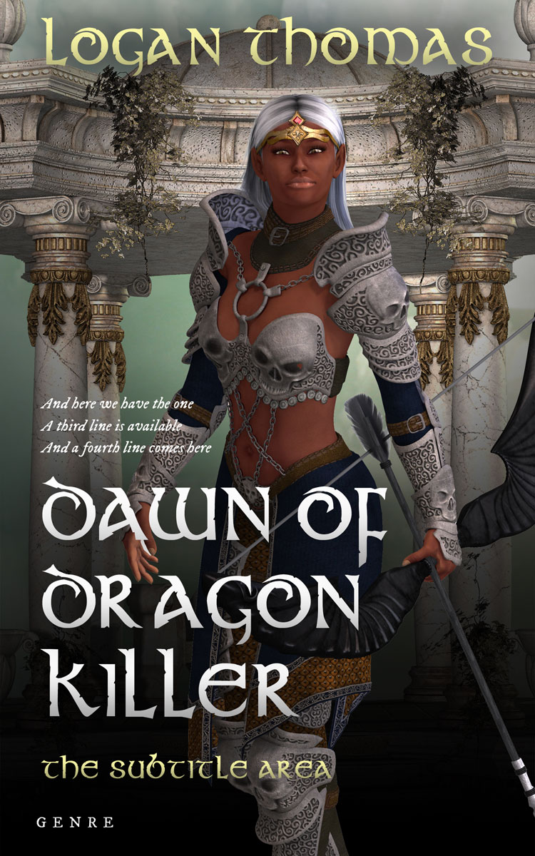 2D view of Premade Fantasy Book Cover - Dune