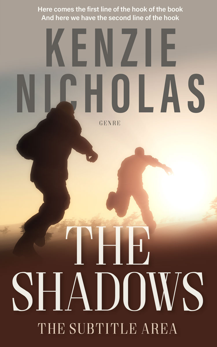 2D view of Premade Action & Adventure Book Cover - Coral Reef