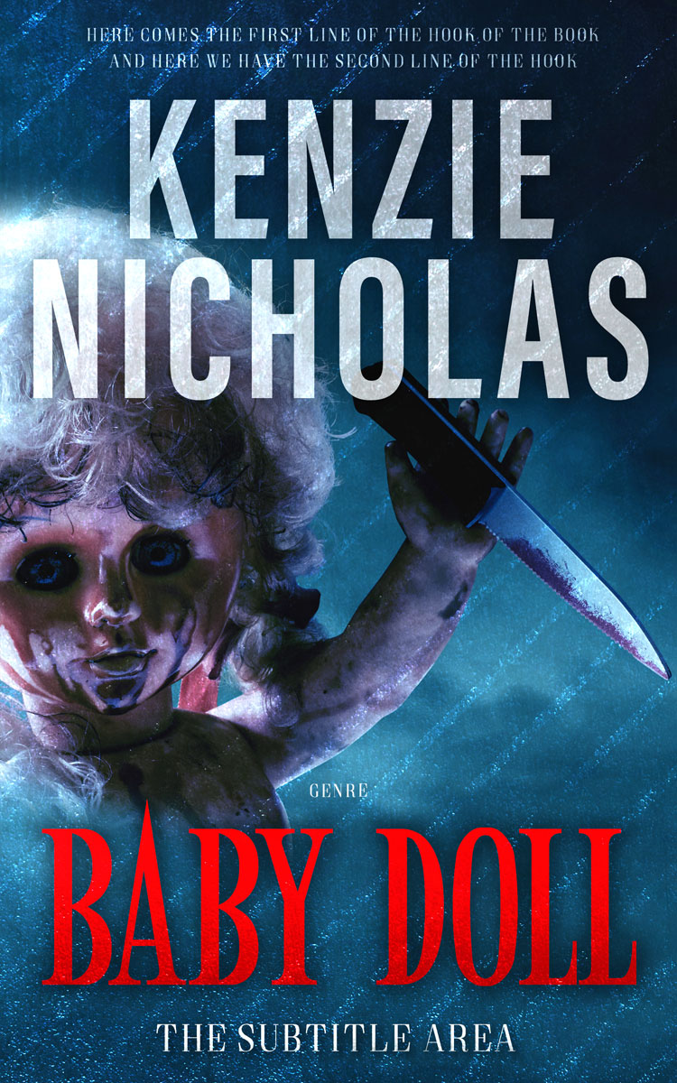 2D view of Premade Mystery & Thriller & Suspense Book Cover - Nile Blue