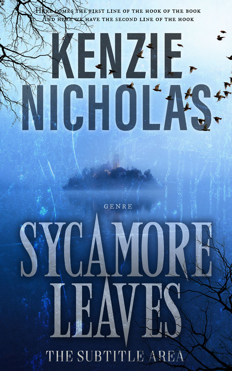2D view of Premade Horror Book Cover - Nile Blue