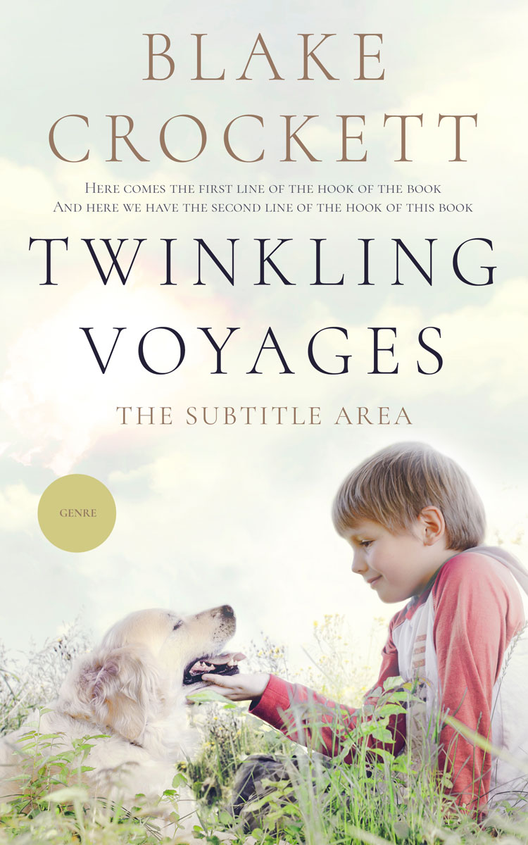 2D view of Premade Abstract Book Cover - Green White