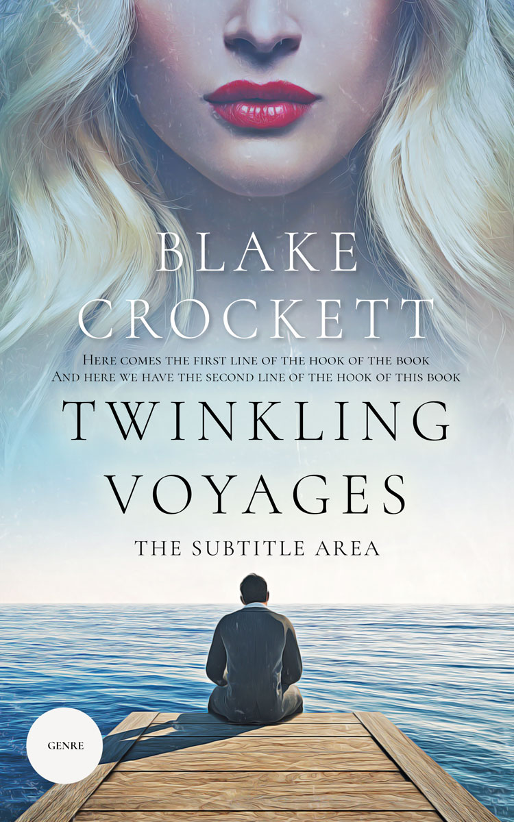 2D view of Premade Romance Book Cover - Submarine