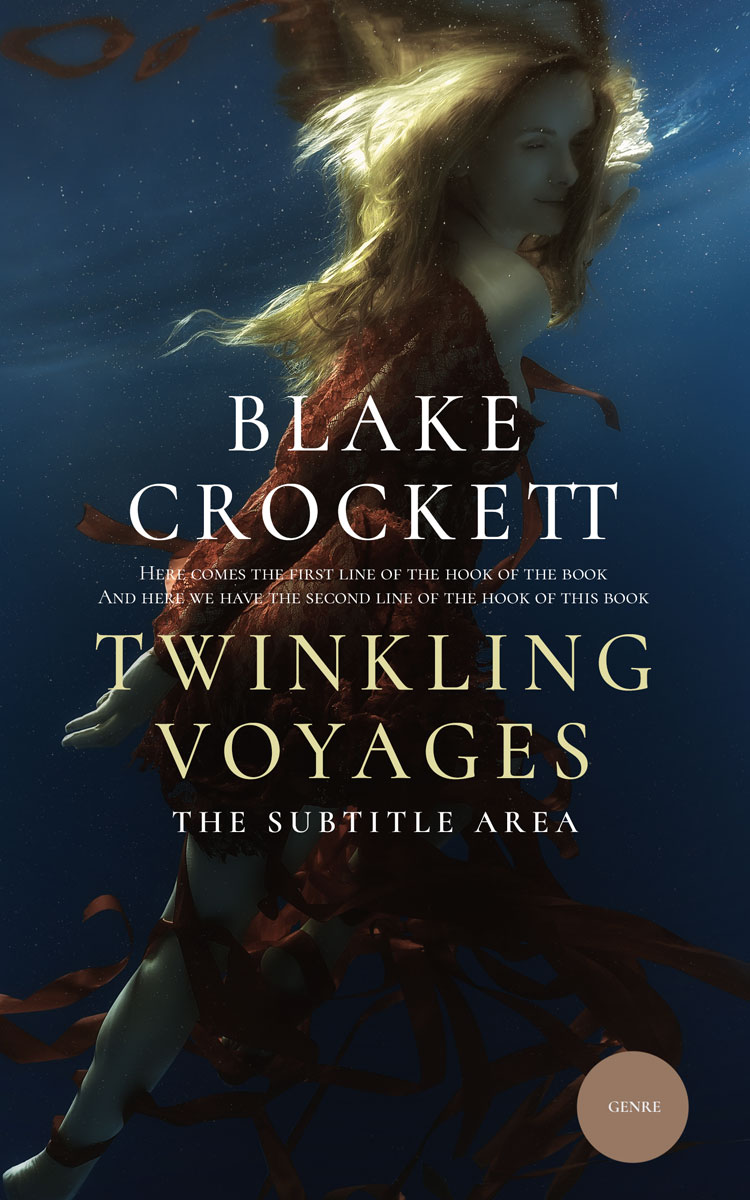 2D view of Premade Action & Adventure Book Cover - Mirage