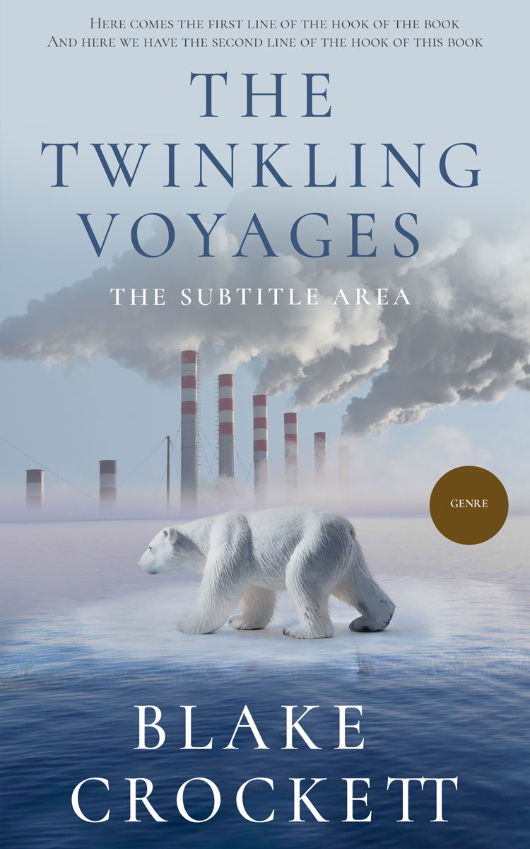 2D view of Premade Science & Nature Book Cover - Cadet Blue