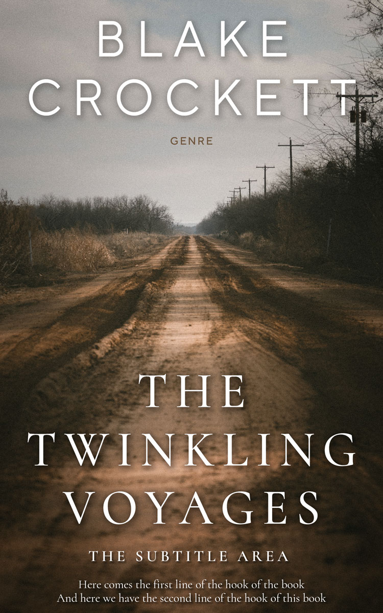 2D view of Premade Action & Adventure Book Cover - Birch