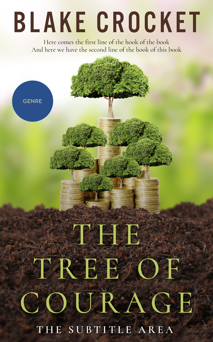 2D view of Premade Business Book Cover - Beryl Green