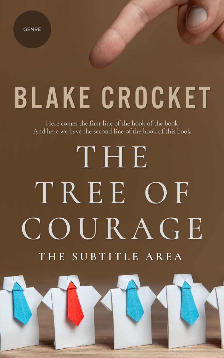 2D view of Premade Business Book Cover - Shingle Fawn