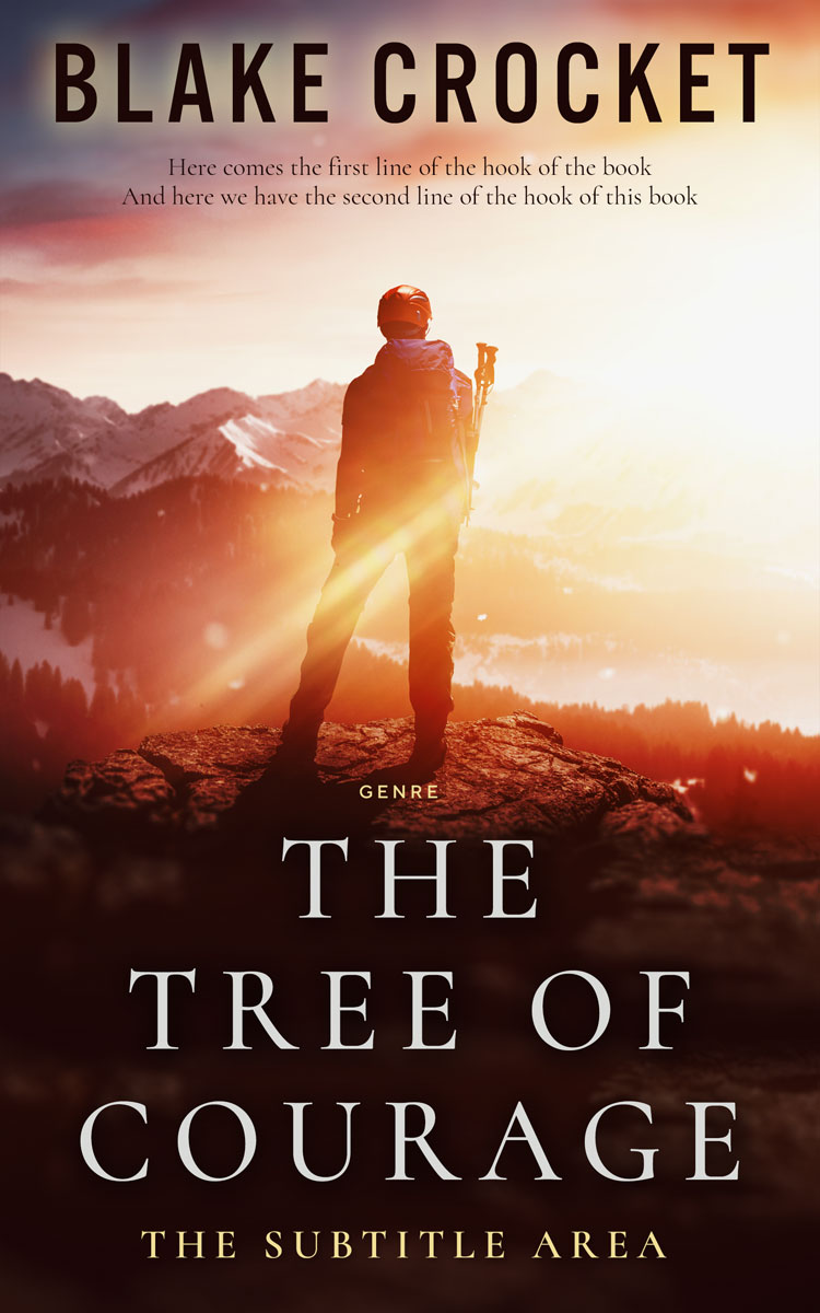 2D view of Premade Self-Improvement & Self-Help Book Cover - Crowshead