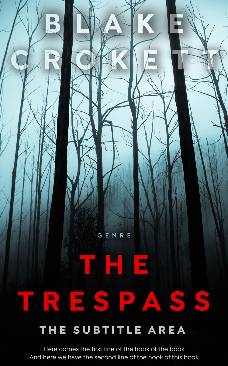 2D view of Premade Mystery & Thriller & Suspense Book Cover - Bunker