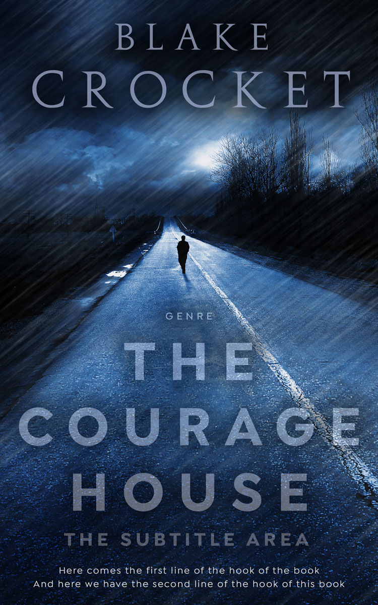 2D view of Premade Mystery & Thriller & Suspense Book Cover - Big Stone