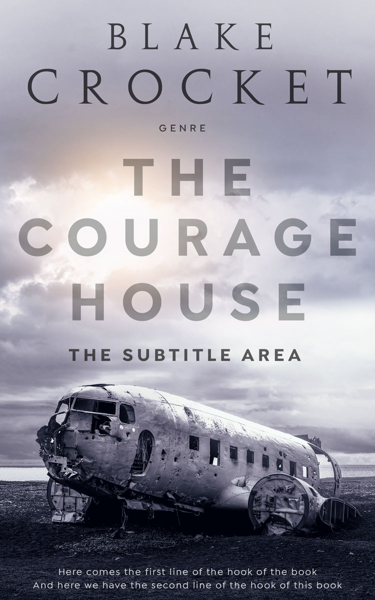 2D view of Premade Mystery & Thriller & Suspense Book Cover - French Gray