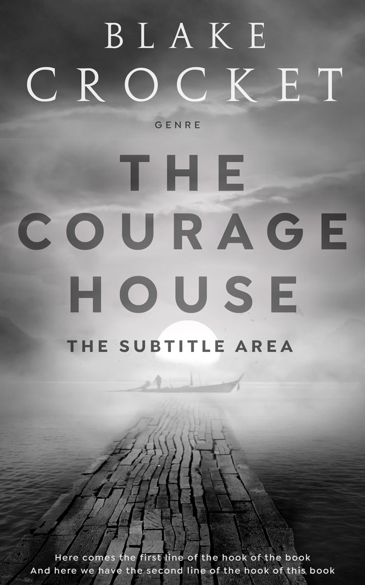 2D view of Premade Mystery & Thriller & Suspense Book Cover - Gray