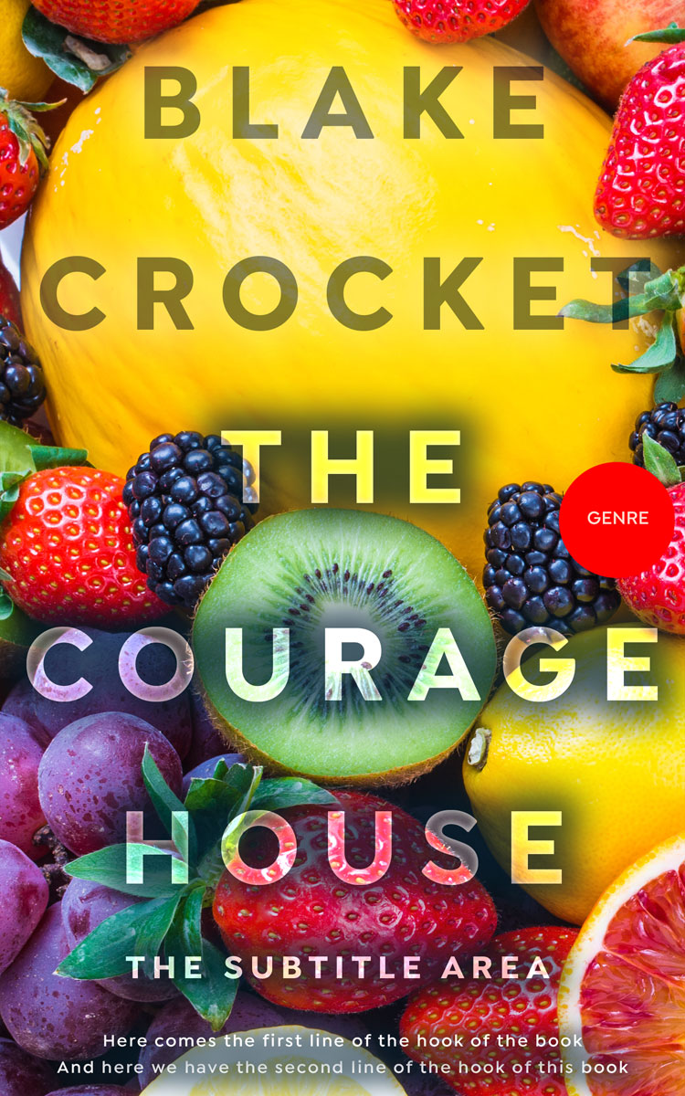 2D view of Premade Cookbooks & Food & Wine Book Cover - Outer Space