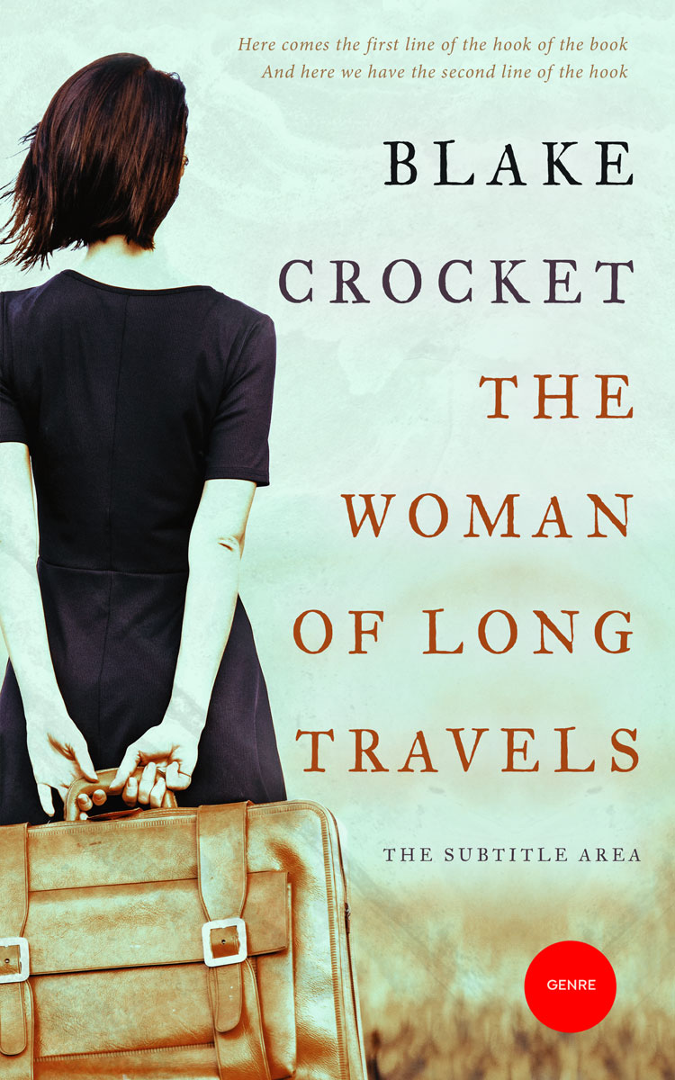 2D view of Premade Travel Book Cover - Surf Crest