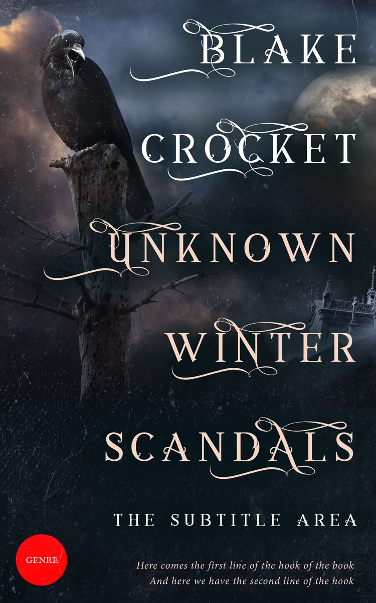 2D view of Premade Mystery & Thriller & Suspense Book Cover - Ebony Clay