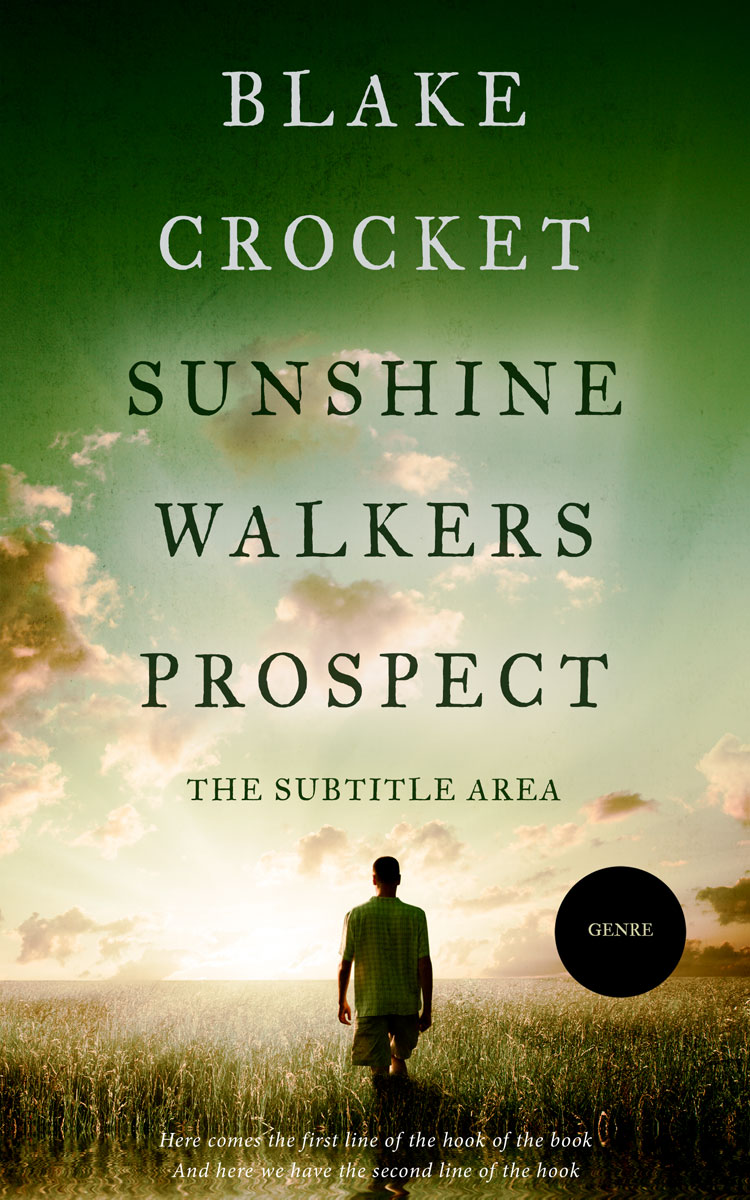 2D view of Premade Nature Book Cover - Thistle Green