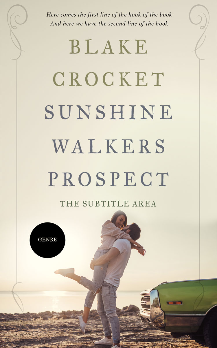 2D view of Premade Romance Book Cover - White Rock