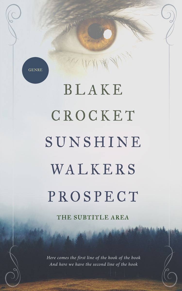 2D view of Premade Mystery & Thriller & Suspense Book Cover - Iron