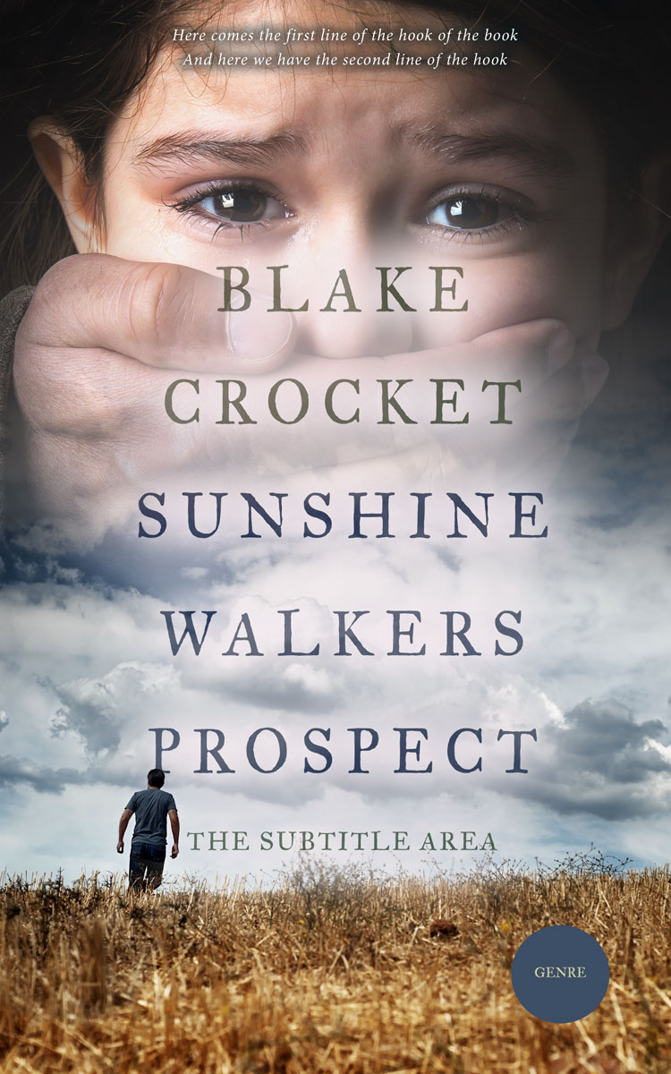 2D view of Premade Mystery & Thriller & Suspense Book Cover - Silver Rust