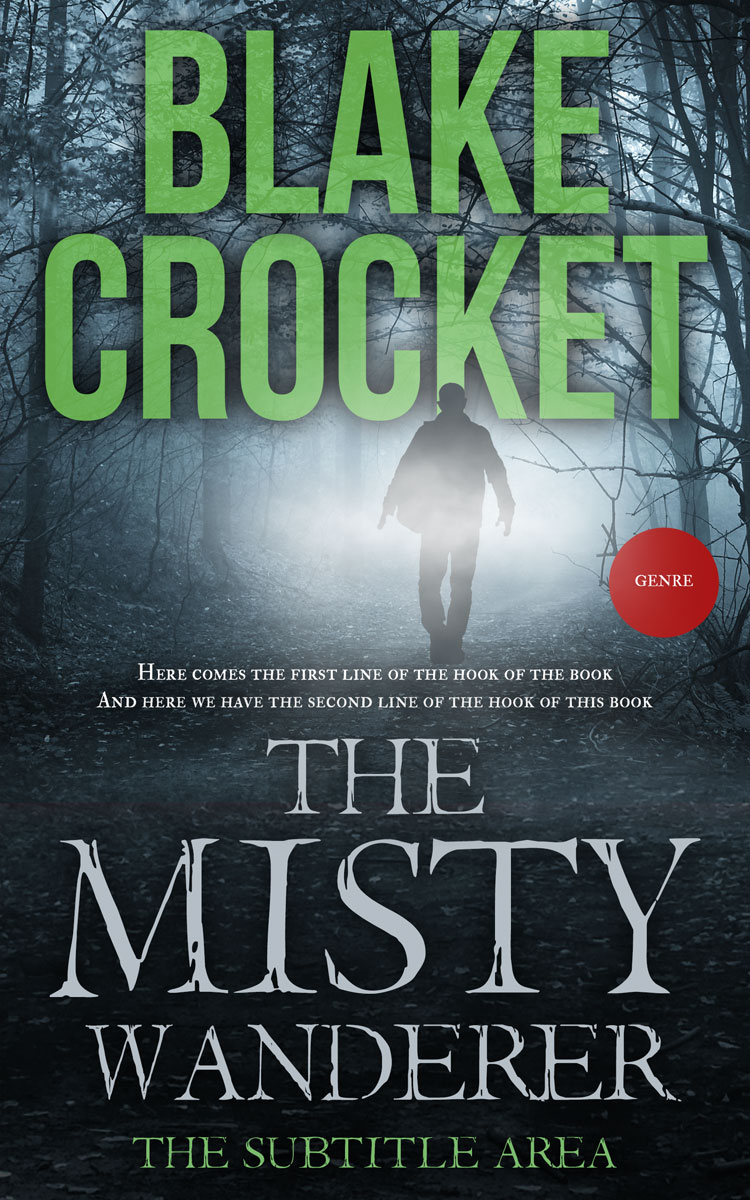 2D view of Premade Mystery & Thriller & Suspense Book Cover - Outer Space