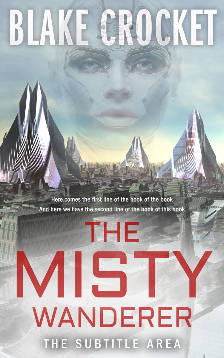 2D view of Premade Science Fiction Book Cover - Submarine