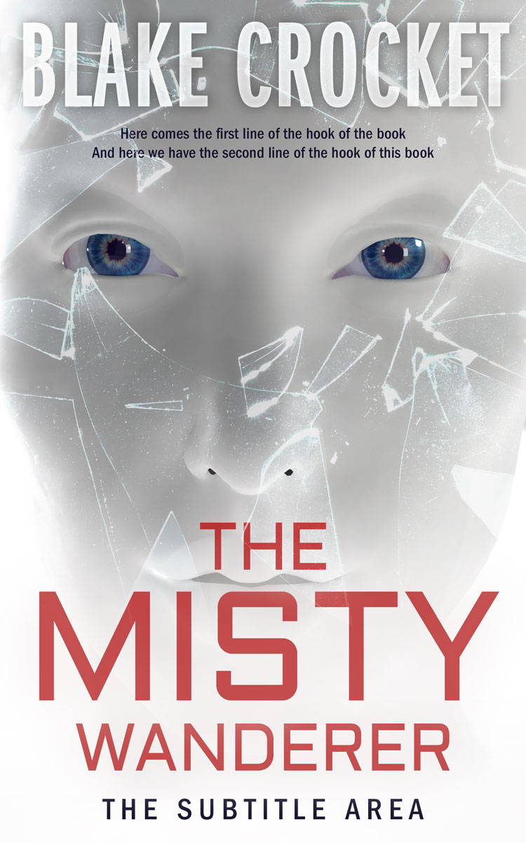 2D view of Premade Science Fiction Book Cover - Quill Gray