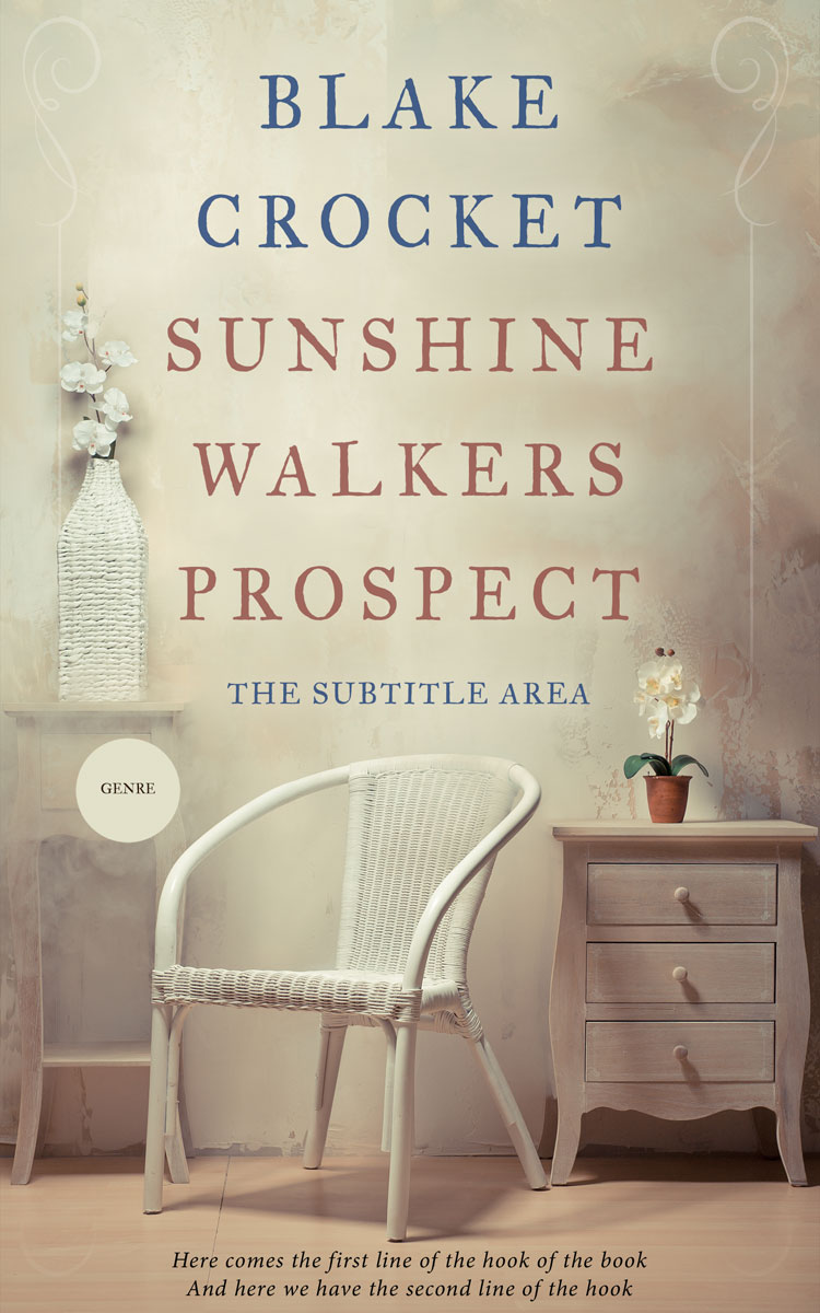 2D view of Premade Abstract Book Cover - Coral Reef