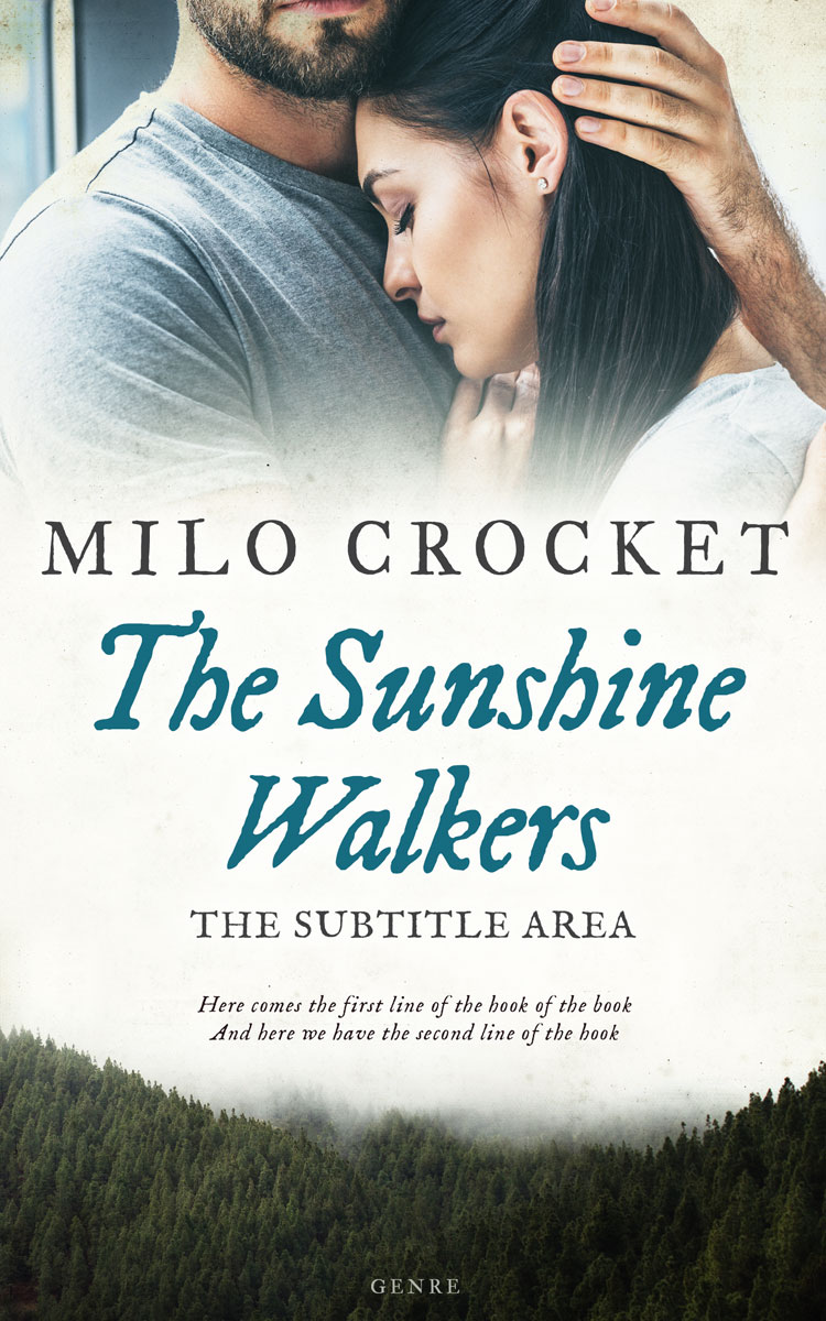 2D view of Premade Romance Book Cover - Cararra