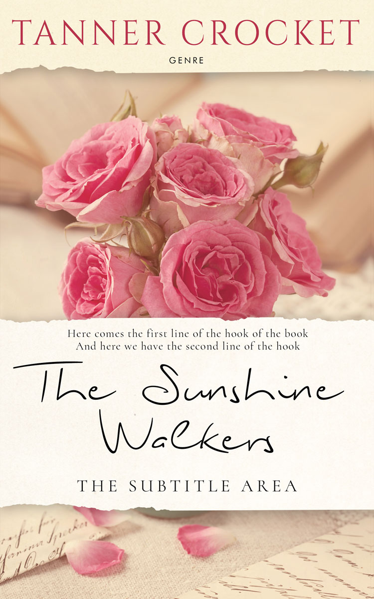 2D view of Premade Romance Book Cover - Parchment