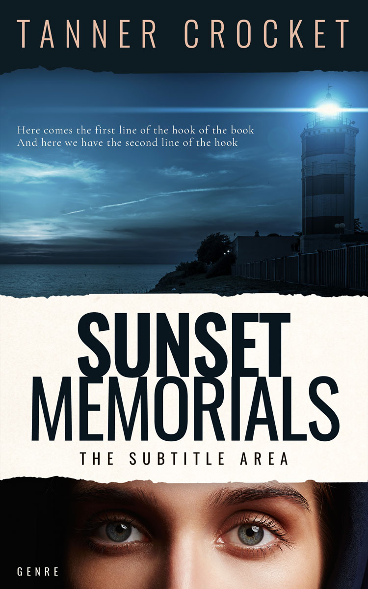 2D view of Premade Mystery & Thriller & Suspense Book Cover - Mirage