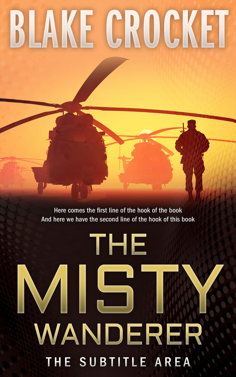 2D view of Premade Mystery & Thriller & Suspense Book Cover - Night Rider