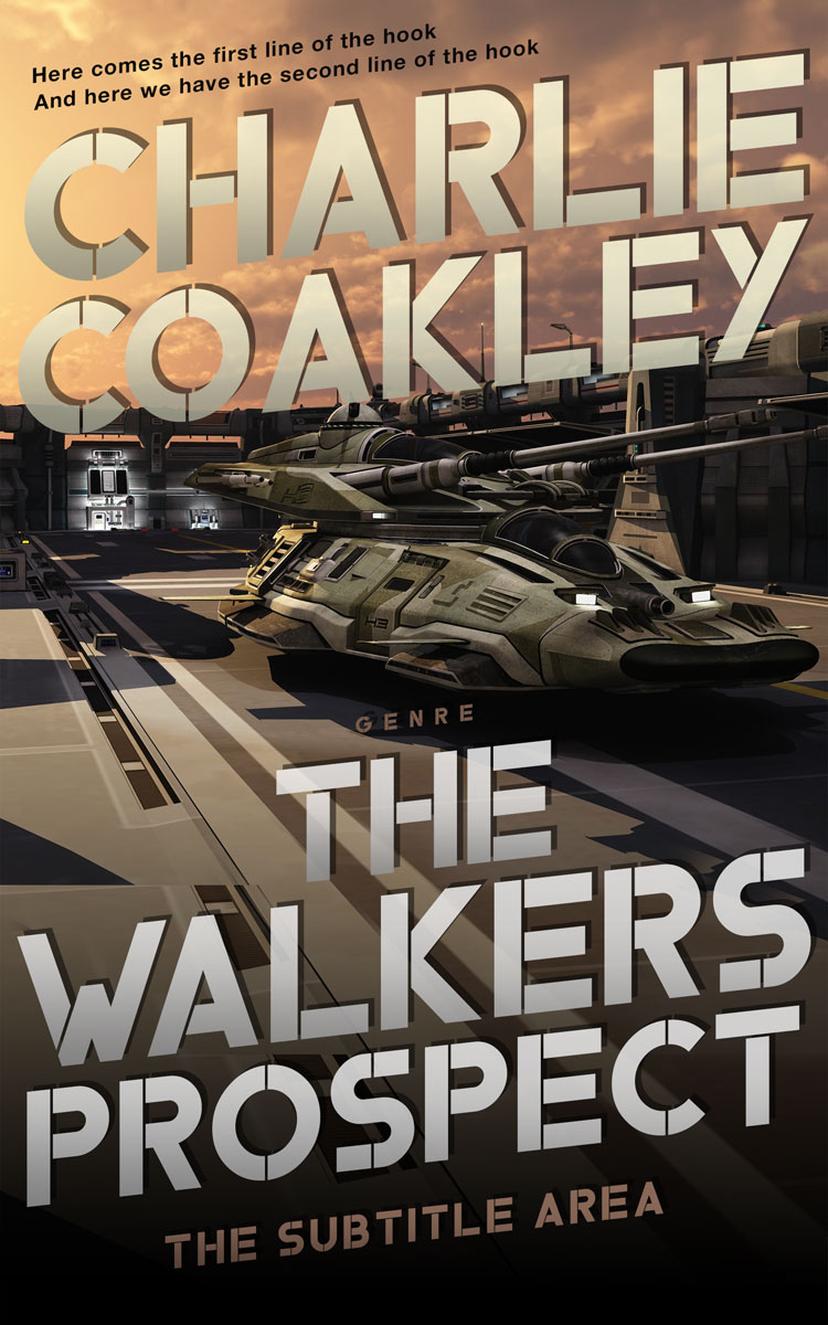 2D view of Premade Science Fiction Book Cover - Akaroa