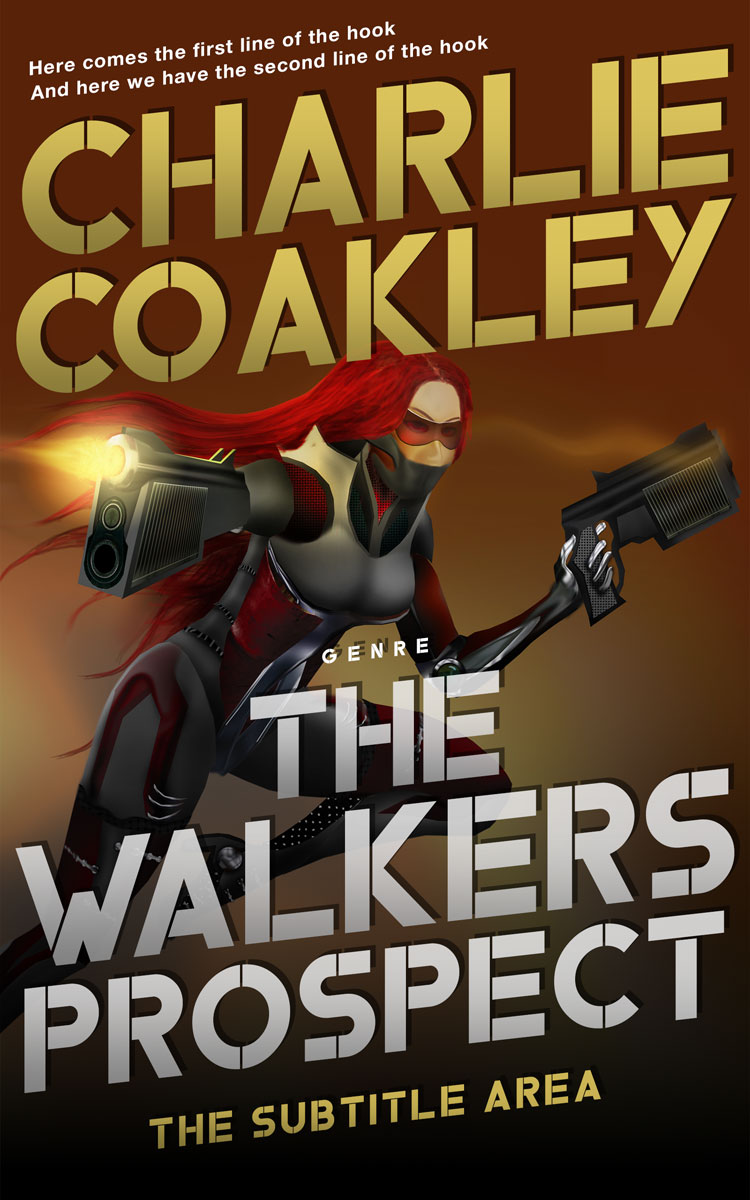 2D view of Premade Science Fiction Book Cover - Sambuca