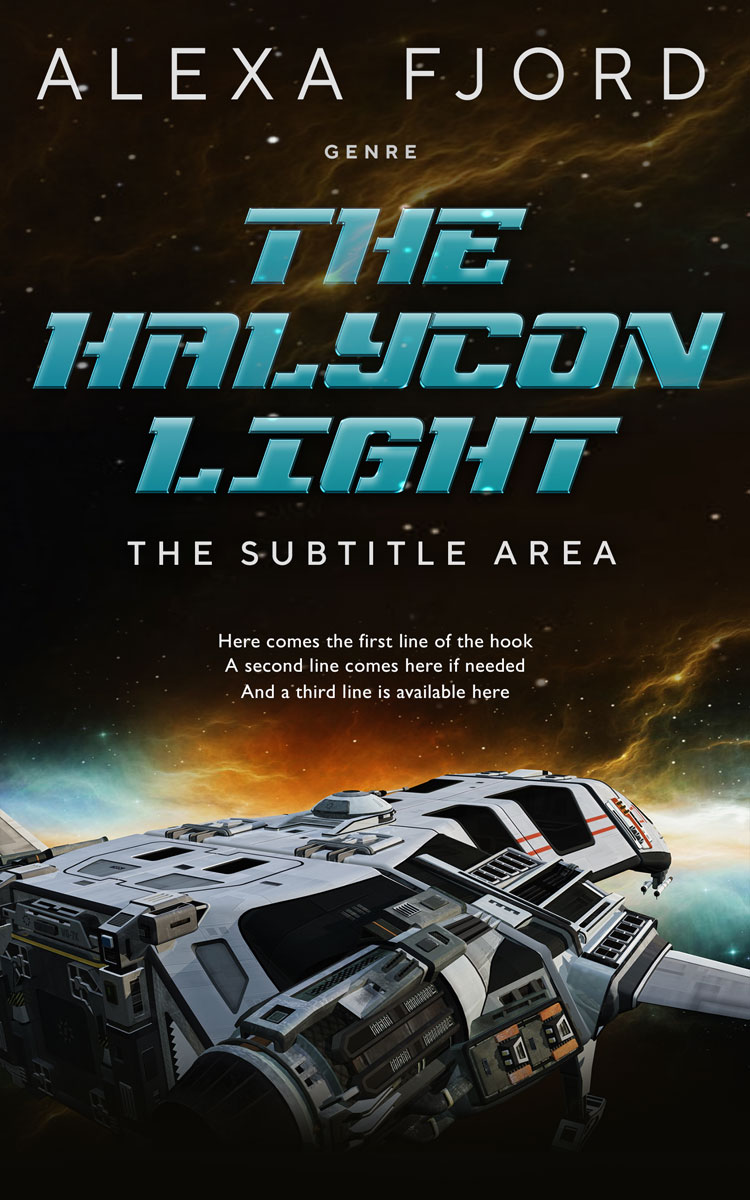 2D view of Premade Science Fiction Book Cover - Eternity