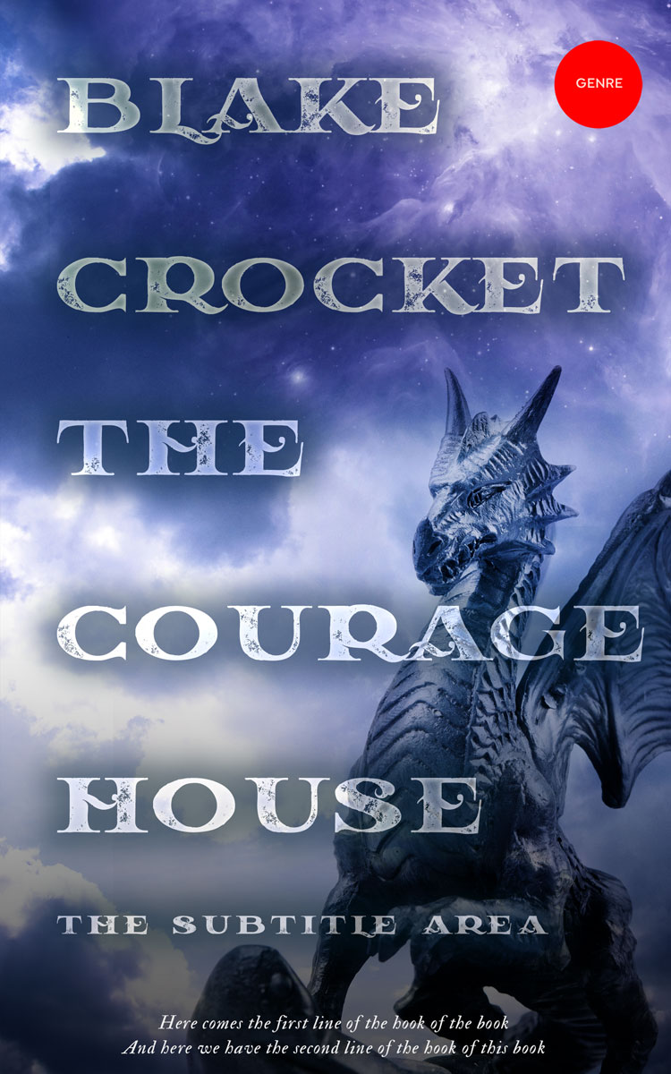 2D view of Premade Fantasy Book Cover - East Bay