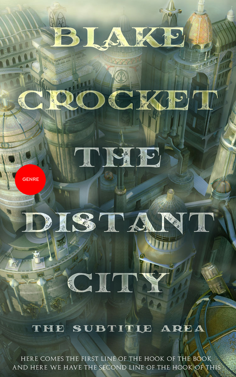 2D view of Premade Science Fiction Book Cover - Nandor