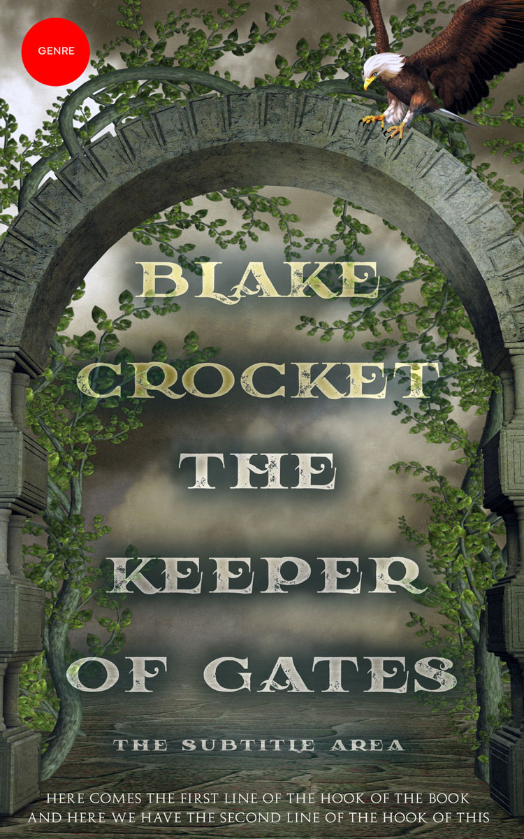 2D view of Premade Fantasy Book Cover - Kelp