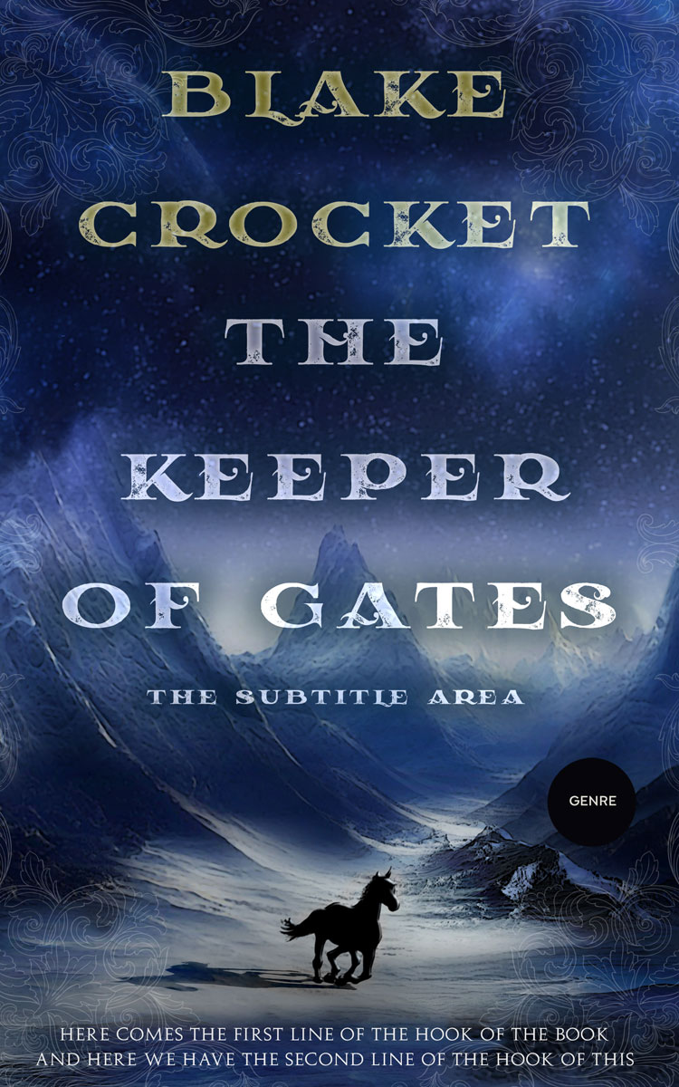 2D view of Premade Fantasy Book Cover - Cloud Burst