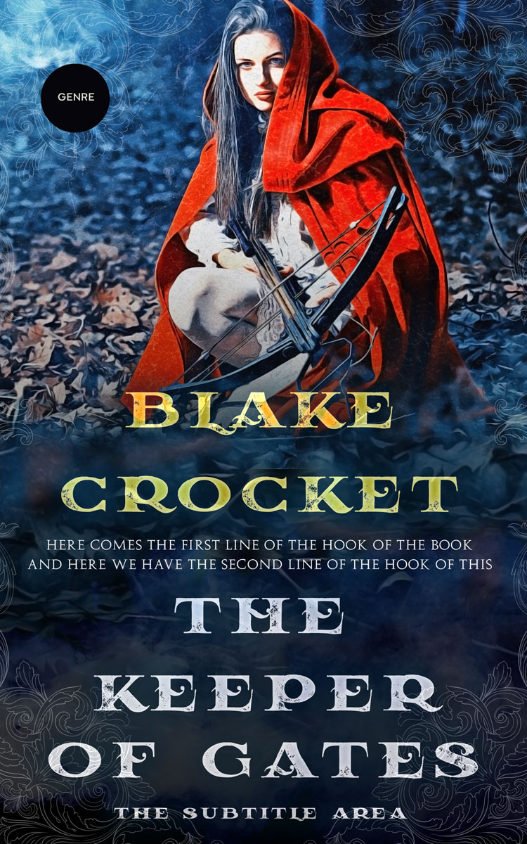 2D view of Premade Fantasy Book Cover - Mirage