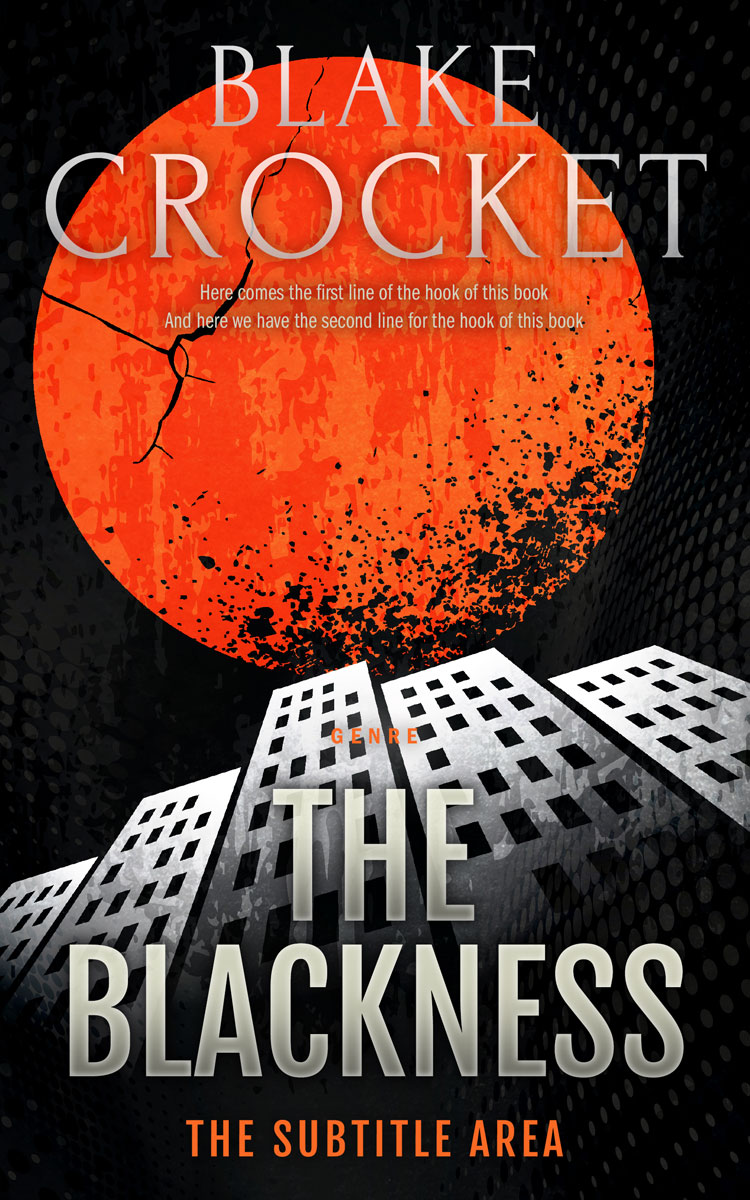 2D view of Premade Mystery & Thriller & Suspense Book Cover - Cinnabar