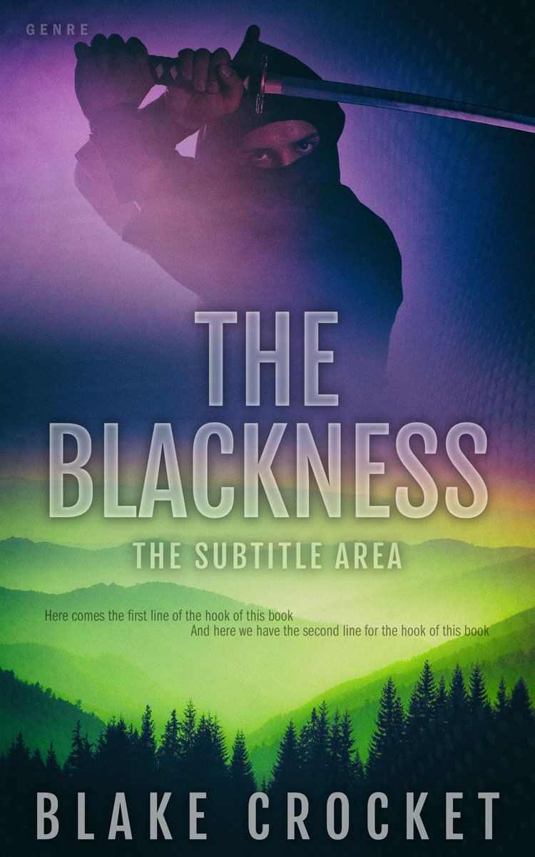 2D view of Premade Action & Adventure Book Cover - Cloud Burst