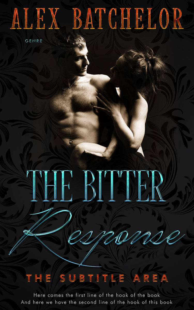 2D view of Premade Erotica Book Cover - Cod Gray