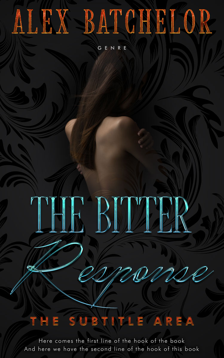 2D view of Premade Erotica Book Cover - Cod Gray