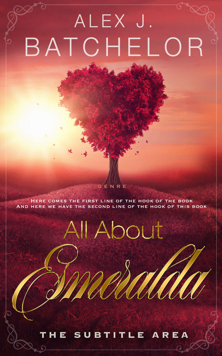 2D view of Premade Romance Book Cover - El Salva